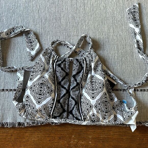 La Blanca Oasis Tile High-Neck Midline Top ONLY - Picture 3 of 4